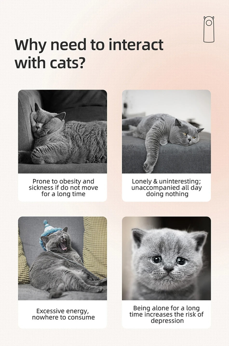 Automatic LED Laser Toy – Interactive for Cats & Dogs
